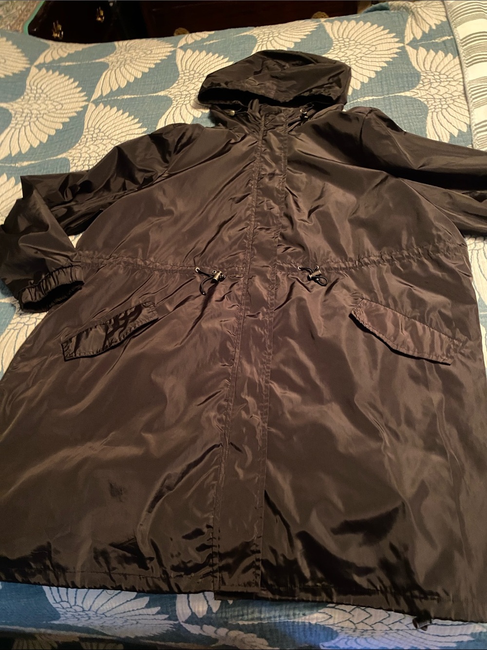 TORRID 3 Black Lightweight Hooded rain and wind Jacket